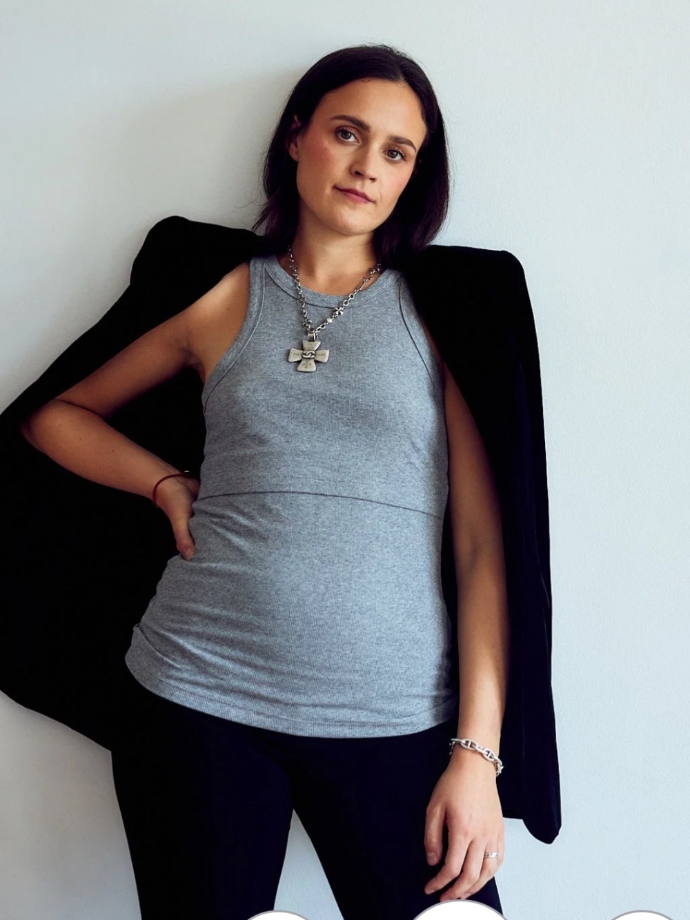 ILOUITY - RIBBED NURSING TANK